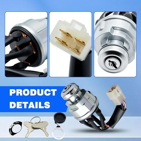 Ignition Switch Compatible with New Holland Tractor 1215 1220 1320 1520 1620 1920 2120 TC30 CM222 CM224 CM272 CM274, Replacement for SBA385201890 87760272 in Kuwait