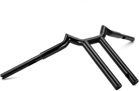 Mofun 14" Rise T-Bar Handlebar Sharp T-Bars 1-1/4" Diamete Compatible with Harley Touring Dyna Softail and Sportster 883 1200 1996-2024, Gloss Black in Kuwait
