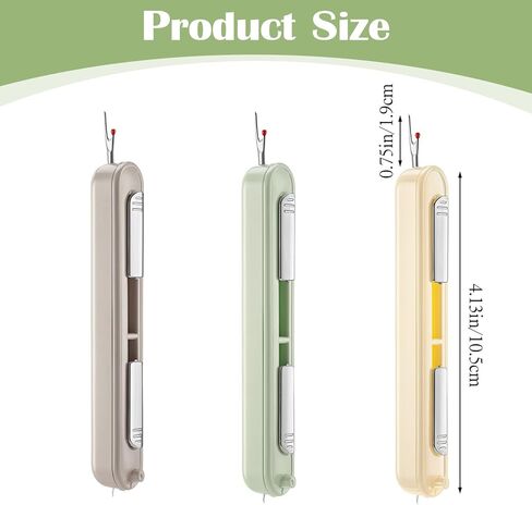 3 Pcs Needle Threader and Seam Ripper, 2 in 1 Needle Threaders Tool Thread Remover Tool for Hand Sewing Threaders Green Purple Yellow in Saudi Arabia