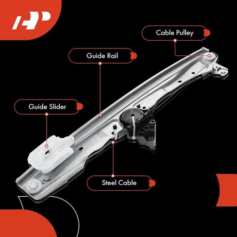 A-Premium Power Window Regulator Rear Driver Side Compatible with Chevy Silverado 1500 2019-2022, Silverado 1500 LTD 2022 & GMC Sierra 1500 2019-2022, Sierra 1500 Limited, Without Motor in Kuwait