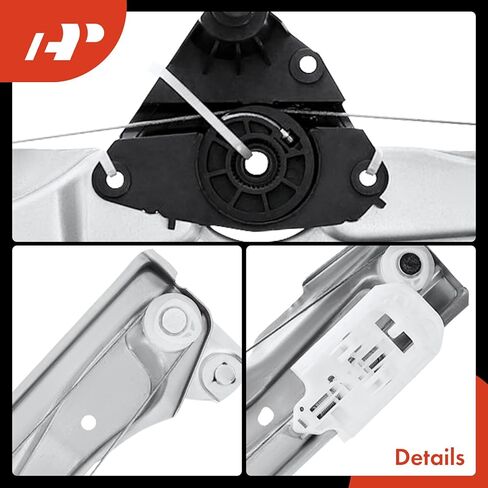 A-Premium Power Window Regulator Rear Driver Side Compatible with Chevy Silverado 1500 2019-2022, Silverado 1500 LTD 2022 & GMC Sierra 1500 2019-2022, Sierra 1500 Limited, Without Motor in Kuwait