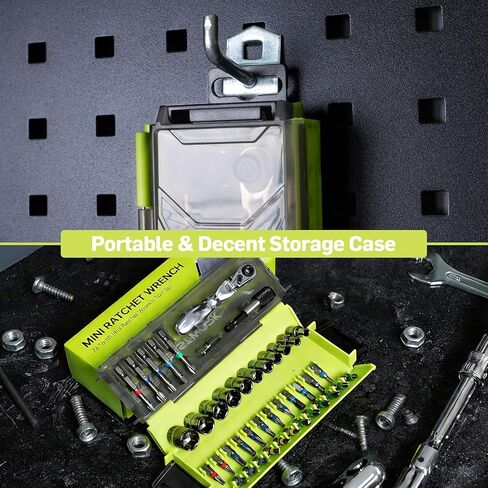 43-Piece 1/4 Inch Drive Mini/Small Tool Kit, Motorcycle Tool Kit with 72-Tooth Mini Ratchet Set & Metric Small Socket Set (4-14mm) for Tight Space in Saudi Arabia