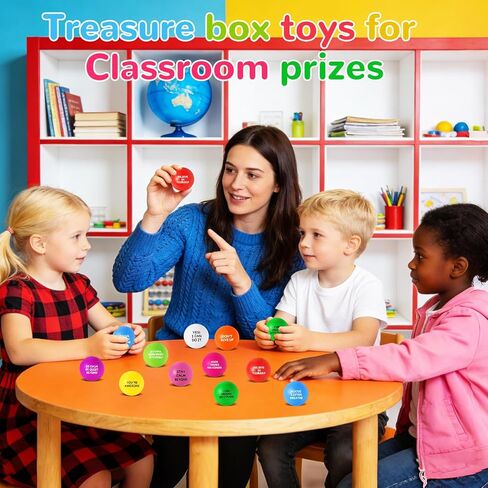 108 Pack Stress Balls Bulk for Adults, Ten Colorful Foam Anxiety Relief Fidget Squeeze Toys with Motivational Quotes, Office Appreciation Gifts, Classroom Rewards in Saudi Arabia