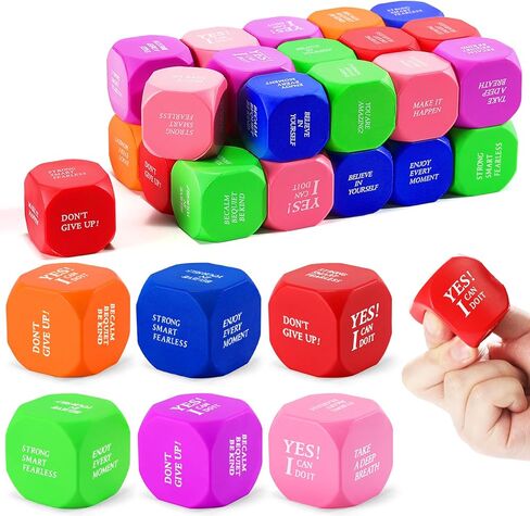 108 Pack Stress Balls Bulk for Adults, Ten Colorful Foam Anxiety Relief Fidget Squeeze Toys with Motivational Quotes, Office Appreciation Gifts, Classroom Rewards in Saudi Arabia