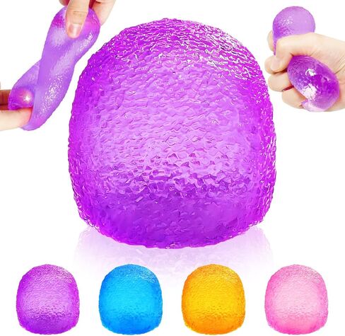 Sugar Squishy Fidget Toys, Slow Rise Squeeze Stress Balls, Sensory Stress Relief Toys for Kids and Adults, Birthday Gifts, Classroom Prizes, Party Favors (Purple) in Saudi Arabia