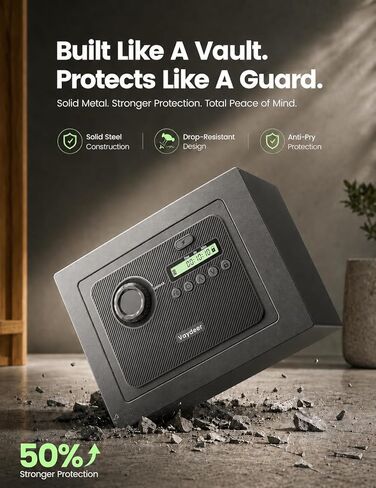 Vaydeer Metal Safe Timed Lock Box, Phone Lock Box with Timer, Sturdy Time Lock Safe for Phones, Game Controllers, Snacks & Cravings, Helps Manage Social Media, Focus and Self-Control in Kuwait