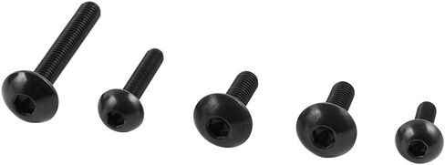 NICECNC 190PCS Aluminum M5 M6 Fairing Bolt Kit Body Screws Compatible with Ducati 848 1098 1098R 1198 899 Panigale 749 999 959 Corse,Honda CBR 1000RR 600RR,Yamaha,Kawasaki KLR650 Ninja,Suzuki,Black in Kuwait