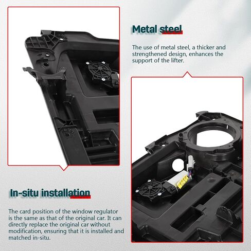 FINDAUTO Power Window Regulator Rear Left Driver Side fit for 2007-2011 for Dodge Nitro 751-272 Window Regulator and Motor Assembly with Motor in Kuwait