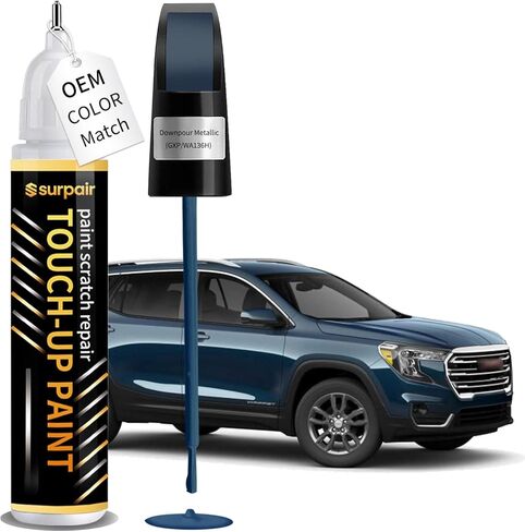 طلاء تهذيب GAZ/WA8624 من Summit White/Interstellar White لـ GMC OEM طقم إصلاح خدوش السيارة ذو الألوان المتطابقة للنكات والرقائق والخدوش السريعة والسهلة لإصلاح الطلاء 2 في 1 قلم إزالة خدوش السيارة in Kuwait