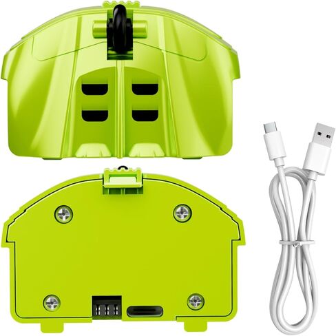 QUNREDA Modular Battery Built-in 3.7V 500mAh Rechargeable Li-Ion Battery with USB-C Charging Cable for RC Car Toys,2-Pack,Green in Kuwait