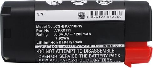 بطارية VPX0111 لبلاك اند ديكر VPX1101، VPX1101X، VPX1201، VPX1212، VPX1212X، VPX1301، VPX1301X، VPX1401، VPX1501، VPX2102 in Kuwait
