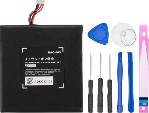 Battery for HAC-003, 4310mAh New Upgrade High Capacity Battery Replacement for Nintendo Switch 2017 Console HAC-001 with Repair Tool Kit in Kuwait