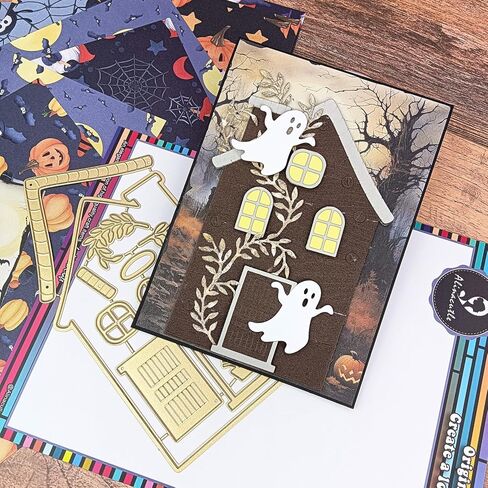 Alinacutle 1PC House Dies Metal Cutting Die Cut for Handmade Card Making Scrapbooking Album Paper Gift Halloween Holiday Decor Handmade Template in Kuwait