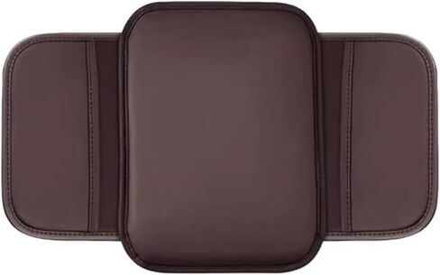 Car Center Console Cover with 2 Storage Bag, Leather Console Protector Pad, Car Interior Accessories Universal Car Arm Rest Cover Pad for Car Decoration and Storage, for Most Vehicle (Black) in Saudi Arabia