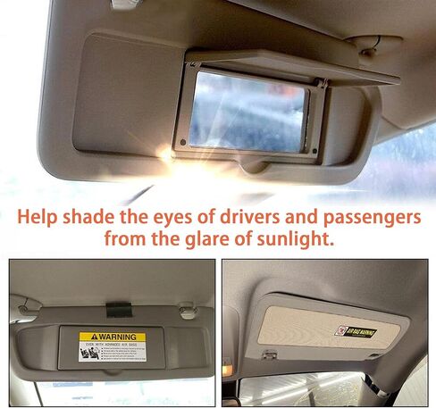 A Pair of Driver Side Sun Visor Sunvisor Compatible with 2006 2007 2008 2009 2010 2011 06 07 08 09 10 11 Civic Replaces# 83280-SNA-A01ZC 83230-SNA-A01ZC in Kuwait