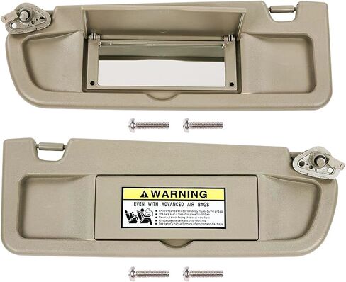 A Pair of Driver Side Sun Visor Sunvisor Compatible with 2006 2007 2008 2009 2010 2011 06 07 08 09 10 11 Civic Replaces# 83280-SNA-A01ZC 83230-SNA-A01ZC in Kuwait