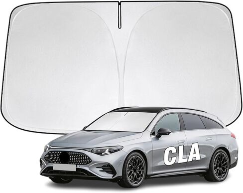 Windshield Sun Shade for Mercedes Benz E-Class E300 E350 E320 E280 E420 E430 E450 E500 2004-2026 Sunshade 300T Windshield Cover Blocks UV Rays Custom Fit Front Window Shade Foldable Keep Cool in Saudi Arabia