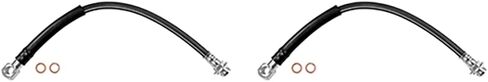 Pair Hydraulic Brake Hose - Front Brake Line Kit 2PCS, fits Pontiac Grand Am fits Pontiac GTO fits Pontiac LeMans fits Chevrolet Chevelle fits Chevrolet El Camino fits Chevrolet Laguna 1973 in Kuwait