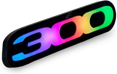 300.00 LED Badge RGB w/Flow Series Light up Grille Emblem Bluetooth Controlled Compatible with Chrysler 300 in Saudi Arabia