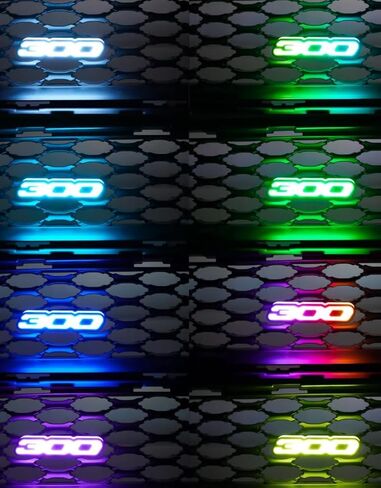 300.00 LED Badge RGB w/Flow Series Light up Grille Emblem Bluetooth Controlled Compatible with Chrysler 300 in Saudi Arabia