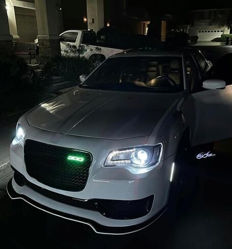 300.00 LED Badge RGB w/Flow Series Light up Grille Emblem Bluetooth Controlled Compatible with Chrysler 300 in Saudi Arabia