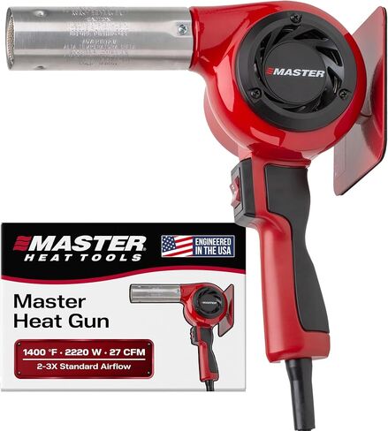 مسدس حراري صناعي HG-501D من Master Appliance، عنصر تسخين سريع التغيير، 1200 فهرنهايت، 120 فولت، 1740 واط، 14.5 أمبير، تم تصميمه في الولايات المتحدة الأمريكية in Kuwait