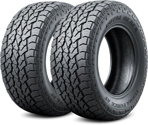 Royal Black Terra Force AT Passenger Car A/T All-Terrain Off-Road Radial Tire-205/70R16 205/70/16 205/70-16 97H Load Range SL 4-Ply BSW Black Side Wall UTQG 660AA in Saudi Arabia
