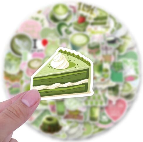 120PCS Matcha Aesthetic Stickers, Summer Drink Cake Waterproof Graffiti Stickers Pack for Kindle, Suitcase, Laptop, Journal, Water Bottle, Scrapbook, Skateboard, Kawaii Anime Decals for Teens Adults in Saudi Arabia