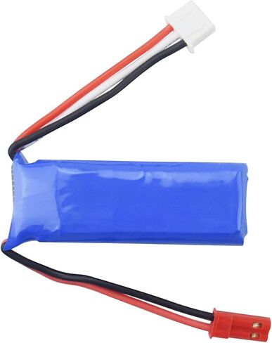 sea jump 2PCS 7.4V 550mAh Lithium Battery with 2in1 Charger for wltoys K969 K979 K989 K999 P929 P939 284131 High-Speed RC Car Accessories High-Rate Lithium Battery in Kuwait
