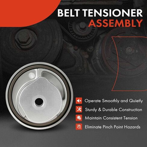 A-Premium Timing Belt Tensioner Assembly Compatible with Dodge Grand Caravan, Caravan, Stratus & Jeep Liberty & Chrysler Sebring, Cirrus, PT Cruiser, Voyager & Plymouth Breeze, Grand Voyage, Voyager in Saudi Arabia