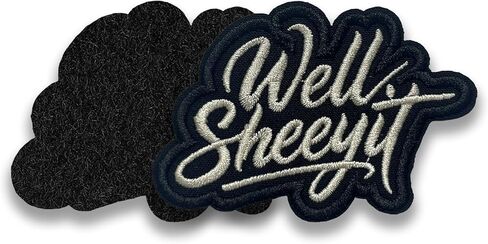 Well Sheeyit Patch 3 Inches Funny Western Cowboy Cowgirls Humor Iron On/Sew On Embroidery Fabric Applique Patches for Trucker Hats Clothes Backpack DIY Accessories Gifts for Mom Dad Friend in Kuwait