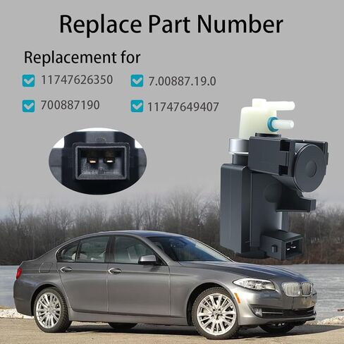 2PCS Turbo Boost Solenoid Valve Pressure Converter Compatible with BMW 1 Series 135i 335i 335xi 535i 535xi 550i 650i 750i 750Li Alpina B7 B7L X5 X6 Z4 Replacement for 11747626350 7.00887.19.0 in Saudi Arabia