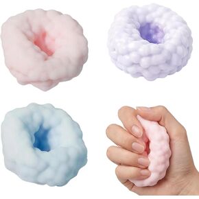 3PCS Crunchy Stress Ball, Ice Skin Noisy Fidget Sensory for Focus and Anxiety Relief, Office and Classroom Fidget, Slow Rising Squeeze Stress Balls for Adults in Saudi Arabia