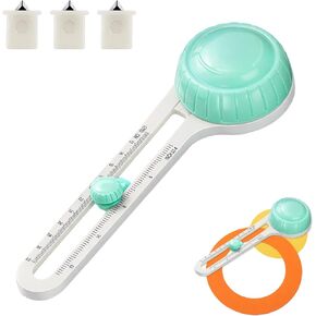 Circular Cardboard Circle Cutter with 3 Replaceable Blades,Circle Paper Cutters,Adjustable Rotary Circle Cutter,Trimmer Scrapbooking Tools in Saudi Arabia