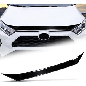 Hood Deflector Protector Compatible Toyota RAV4 2025 2019-2024 and RAV4 (Hybrid) SE/LE/XSE/XLE/Limited 2019-2024 with Hood Protector Cover Trim Exterior Accessories Bumper Guard Glossy Black in Kuwait