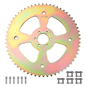 60T High Torque Rear Chain with 6 Hole 37mm Bore Sprocket # 40/41/420 Replacement for Coleman CT100U CC100X for Mega Moto MMB80 105CC for Motovox MBX10 for Baja Doodle Bug DB30 Mini Bike in Saudi Arabia