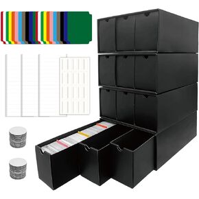 12000+ Large Capacity Trading Card Storage Box, 12-600 CT Card Organizer Box, Waterproof Toploader Storage Case, Bulk Card Collection Holder for TCG MTG Baseball Sports Cards in Saudi Arabia