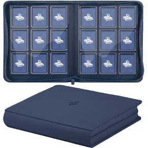 Toploader binder, Trading Card Binder, Premium 9 Pocket Top loader Binder Card Album, Holds 288 Rigid 3"x4" Toploaders Hard Cases Storage Organizer for TCG, MTG,Yugioh & Sports Trading Cards（Purple） in Saudi Arabia