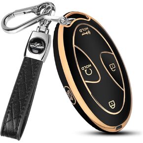 MILD EAST لغطاء Hyundai Key Fob، 5 أزرار متينة من مادة TPU تناسب Elantra Tucson Santa Fe Palisade Sonata Ioniq 6 KONA Grandeur (2022-2025) (فضي وردي، 5 أزرار) in Kuwait