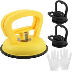 3 Pack Car Dent Puller, ABS Removal Suction Cup Dent Puller with Gloves, Powerful Suction Car Repair Remover Tool for Cars, Glass & Furniture in Saudi Arabia