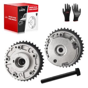 Intake and Exhaust Variable Valve Timing (VVT) Sprocket Gear Camshaft Adjuster Compatible with 01-13 BMW Z4,318i,320i,318Ci,318ti,316i,316ti,520i,X3,X1,118i,120i,11361707315 11367500032 in Kuwait