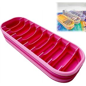 Storage Case with 10 Compartments,8.07" Portable Painting Tray Organizer for Diamond Drills & Tools,Multi-Compartment Holder for Craft Beads,Ideal Art Accessory Case for Craft Enthusiasts (Style A) in Kuwait