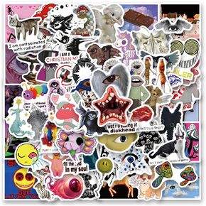 120pcs Weirdcore Stickers Pack, Aesthetic Vinyl Waterproof Sticker Decals for Water Bottle,Laptop,Phone,Skateboard,Scrapbooking,Bumper for Fans for Party Supply in Saudi Arabia