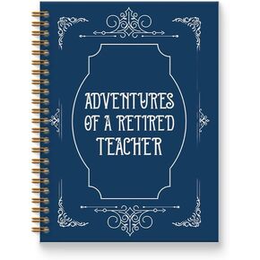 Teacher Retirement Gifts Notebook Journal 5.5x8.3, Teacher Appreciation Gifts Journal for Women, Going Away Gift, Adventures of a Retired Teachers Spiral Hardcover Notebook in Saudi Arabia