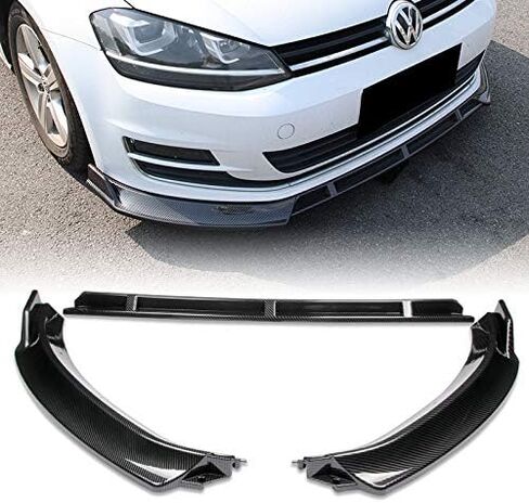 EPARTS 3PCS Front Bumper Body Kit Spoiler Lip Compatible with 2014-2017 Volkswagen VW Golf MK7 (Painted Carbon Fiber) in Saudi Arabia