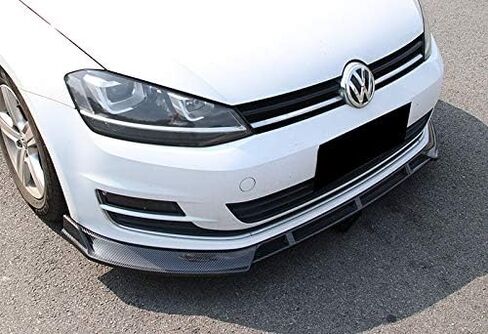 EPARTS 3PCS Front Bumper Body Kit Spoiler Lip Compatible with 2014-2017 Volkswagen VW Golf MK7 (Painted Carbon Fiber) in Saudi Arabia