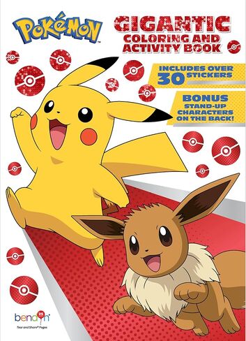 Pokémon 192-Page Coloring Book for Kids – Large Coloring Book for Boys & Girls Ages 3-10, Official Book Featuring Pikachu and Favorite Pokémon Characters in Kuwait