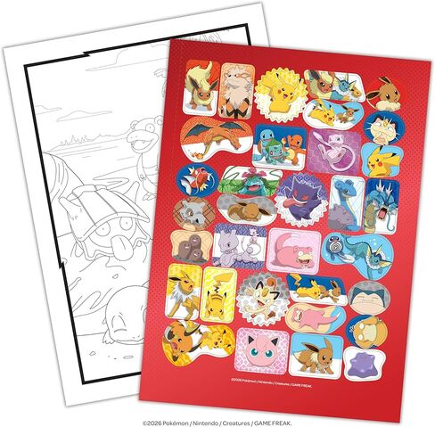 Pokémon 192-Page Coloring Book for Kids – Large Coloring Book for Boys & Girls Ages 3-10, Official Book Featuring Pikachu and Favorite Pokémon Characters in Kuwait