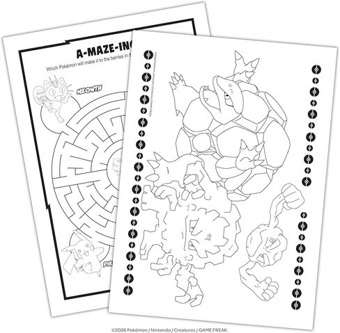 Pokémon 192-Page Coloring Book for Kids – Large Coloring Book for Boys & Girls Ages 3-10, Official Book Featuring Pikachu and Favorite Pokémon Characters in Kuwait