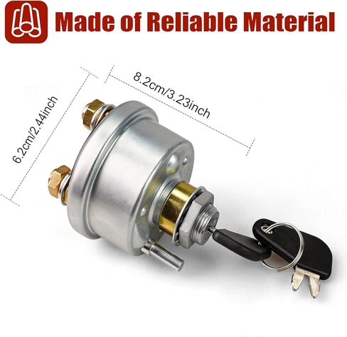 7N0718 Master Power Starter Disconnect Switch, for Caterpillar Excavators, Dump Trucks and Other 12-24 Volt Heavy Equipment 725 730 735 740 D250E D300E D350E D400E 825 816, 7H7290 7N-0718 7H-7290 in Saudi Arabia